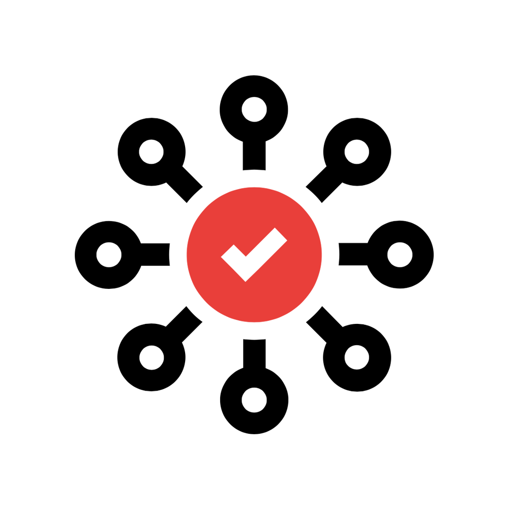 results icon with checkmark